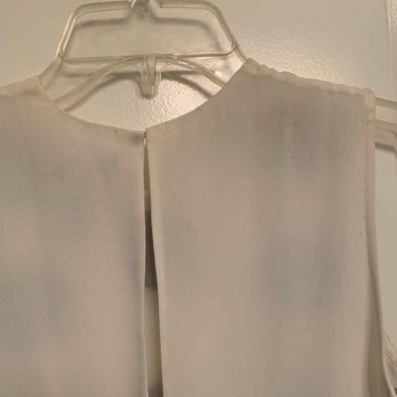 H&M Sleeveless White Polk Dot Blouse | Size 4 - Picture 5 of 14